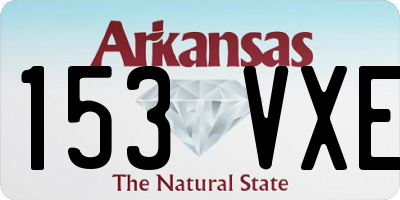 AR license plate 153VXE