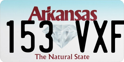 AR license plate 153VXF
