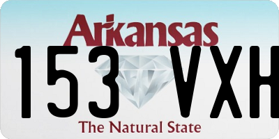 AR license plate 153VXH