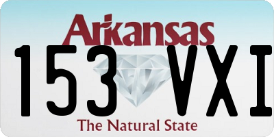 AR license plate 153VXI