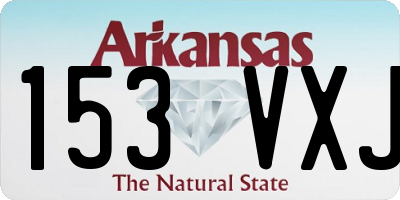 AR license plate 153VXJ