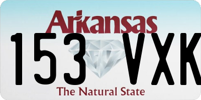 AR license plate 153VXK