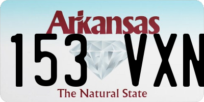 AR license plate 153VXN