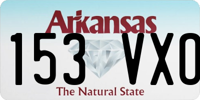 AR license plate 153VXO