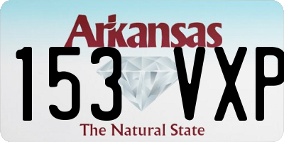 AR license plate 153VXP