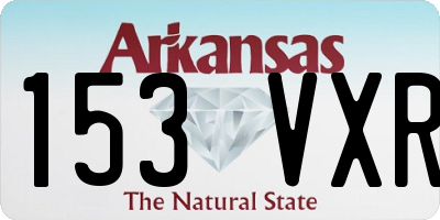 AR license plate 153VXR