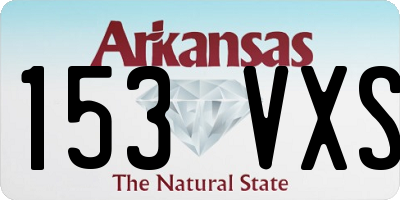 AR license plate 153VXS