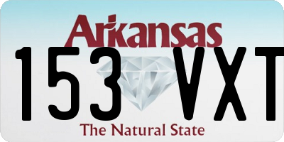 AR license plate 153VXT