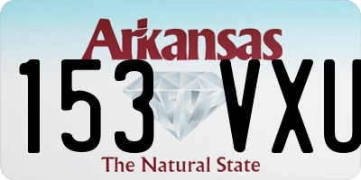 AR license plate 153VXU