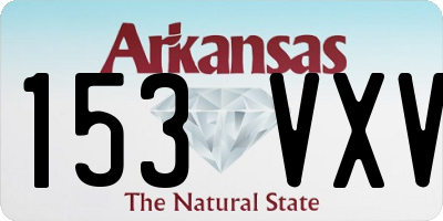 AR license plate 153VXV