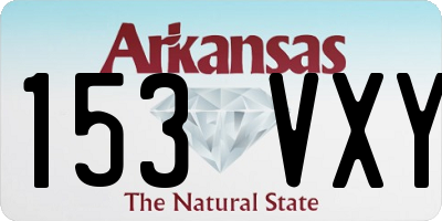 AR license plate 153VXY