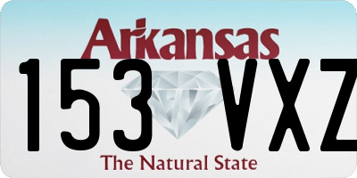 AR license plate 153VXZ