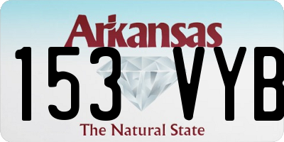 AR license plate 153VYB