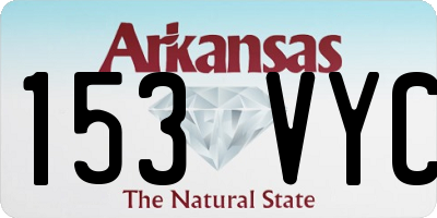 AR license plate 153VYC