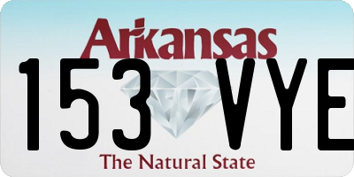 AR license plate 153VYE