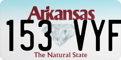 AR license plate 153VYF