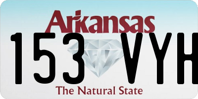 AR license plate 153VYH