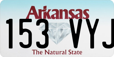 AR license plate 153VYJ