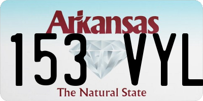 AR license plate 153VYL
