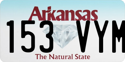 AR license plate 153VYM