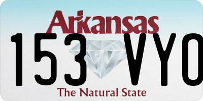 AR license plate 153VYO