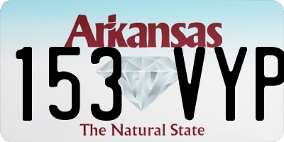 AR license plate 153VYP