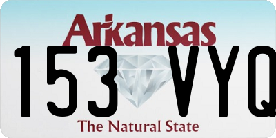 AR license plate 153VYQ