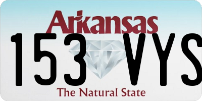 AR license plate 153VYS