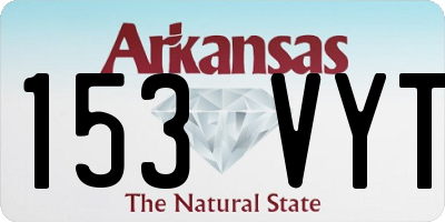 AR license plate 153VYT