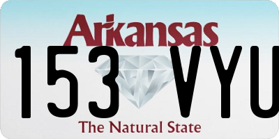 AR license plate 153VYU