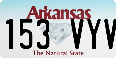 AR license plate 153VYV