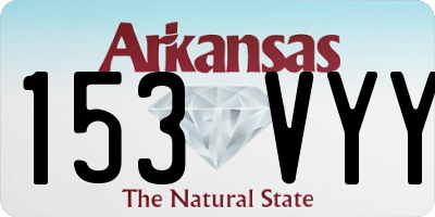 AR license plate 153VYY