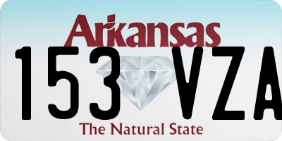 AR license plate 153VZA