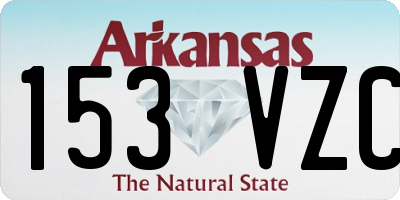 AR license plate 153VZC