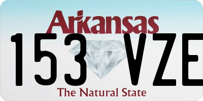 AR license plate 153VZE