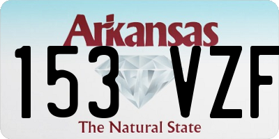 AR license plate 153VZF