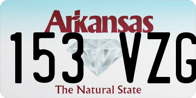 AR license plate 153VZG