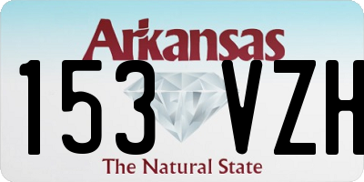 AR license plate 153VZH