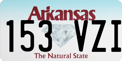 AR license plate 153VZI
