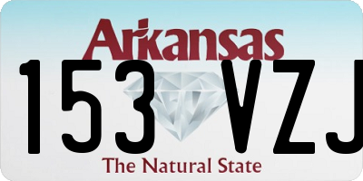 AR license plate 153VZJ
