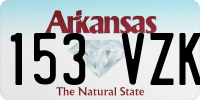 AR license plate 153VZK