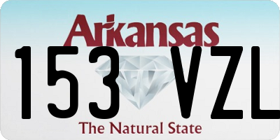 AR license plate 153VZL