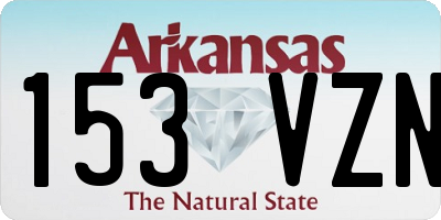 AR license plate 153VZN