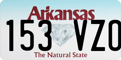 AR license plate 153VZO