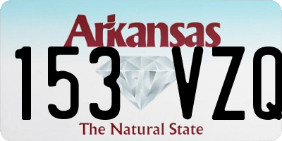 AR license plate 153VZQ