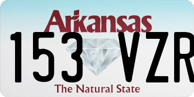 AR license plate 153VZR