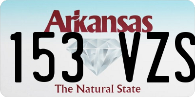 AR license plate 153VZS