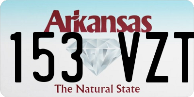 AR license plate 153VZT