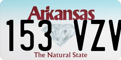 AR license plate 153VZV