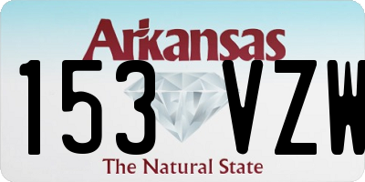 AR license plate 153VZW